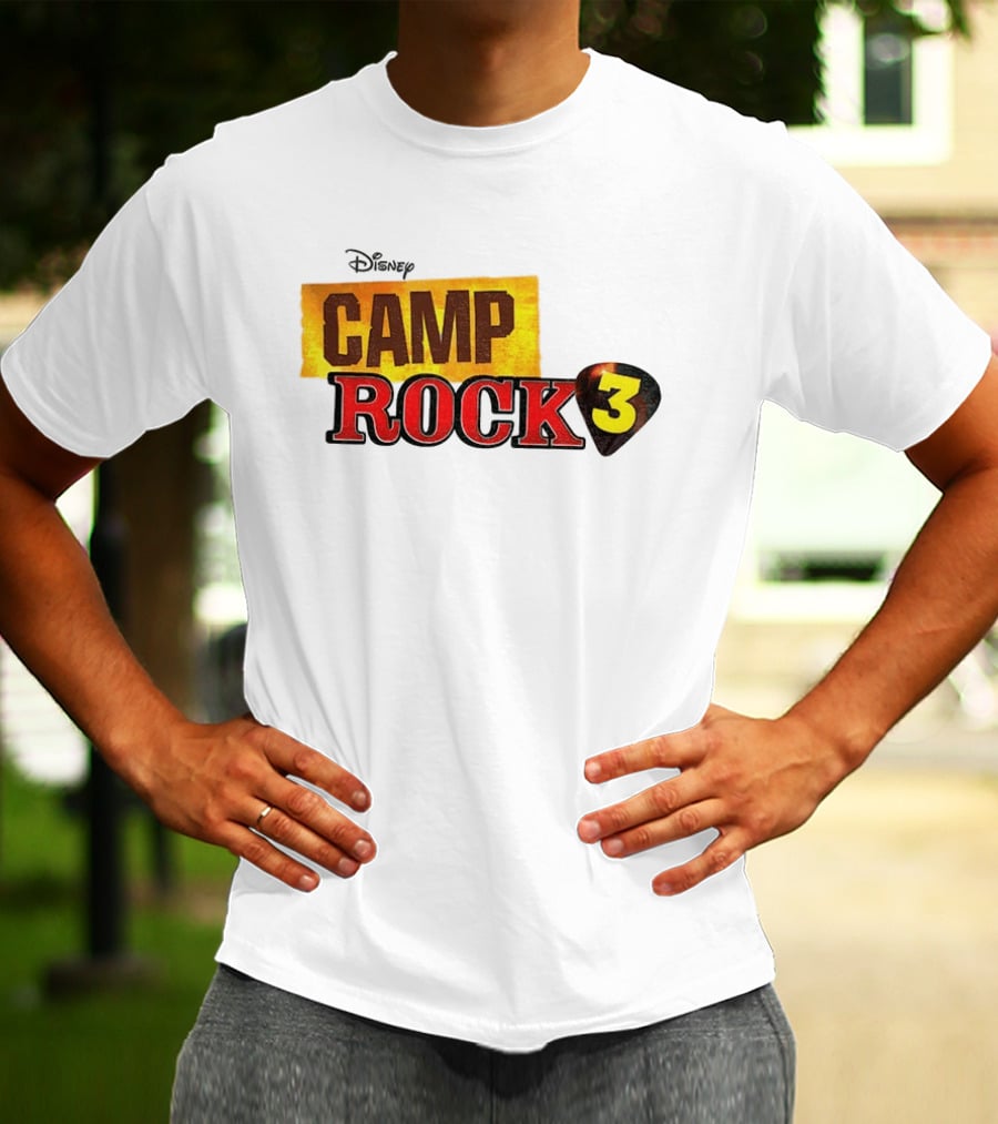 Disney Camp Rock 3 Logo And Guitar Pick T-Shirt