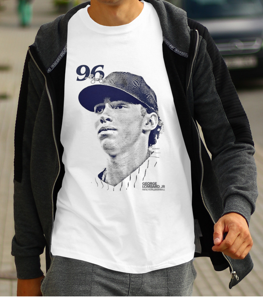 George Lombard Jr. 96 New York Yankees Baseball Lineage Series T-Shirt