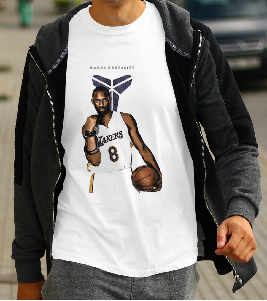 Kobe Bryant Mamba Mentality Los Angeles Lakers 8 Basketball Player T-Shirt