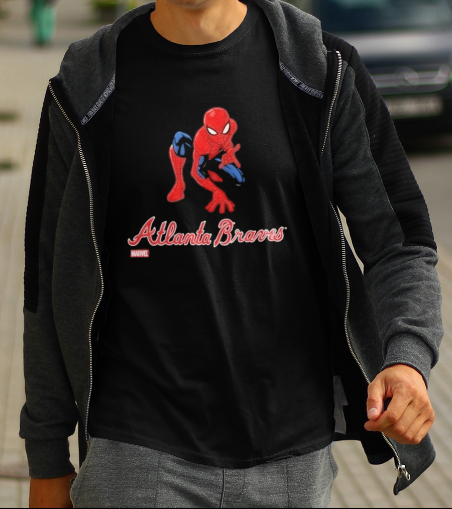 Atlanta Braves Spider Man Collaboration Marvel 2026 Brand New Day T-Shirt