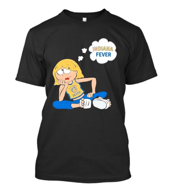 WNBA Indiana Fever Blonde Girl Cartoon Thought Bubble T-Shirt