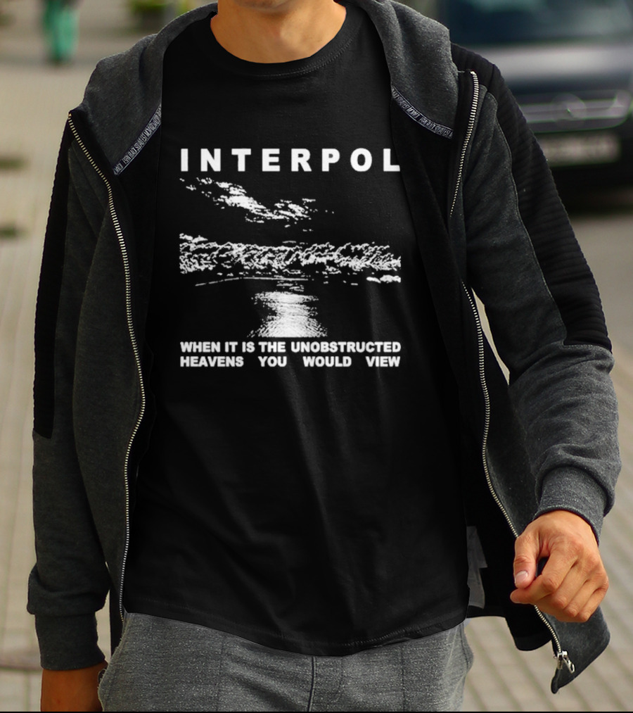 Interpol Thoreau When It Is The Unobstructed Heavens You Would View Cloudy Sky T-Shirt