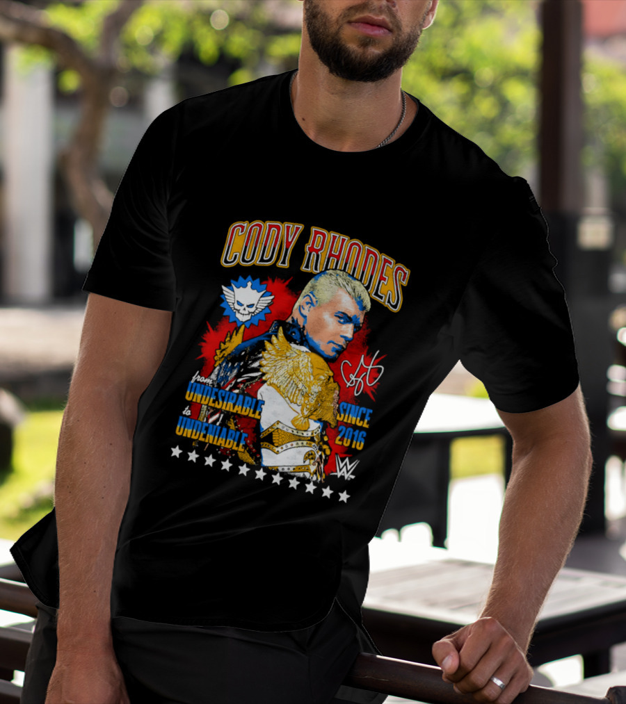 Cody Rhodes Unbreakable Since 2008 WWE Star Signature T-Shirt