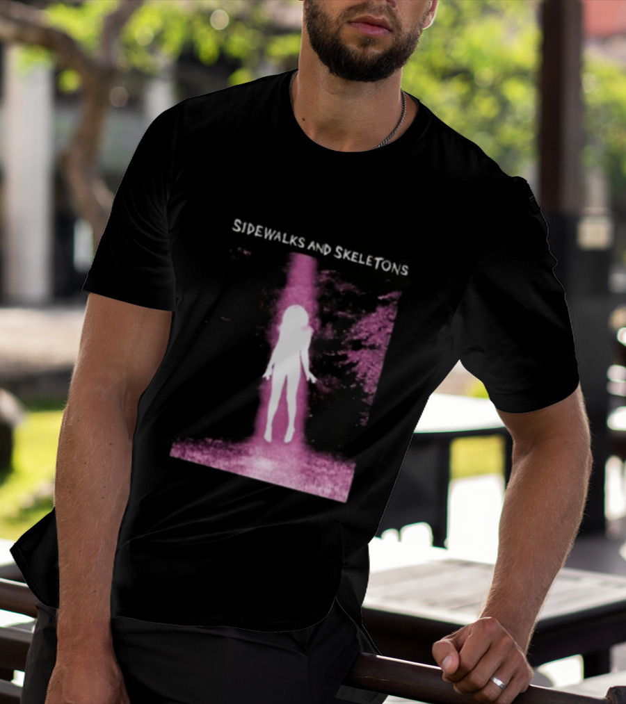 Sidewalks And Skeletons Ethereal Gothic Aesthetic Phantom Scene T-Shirt