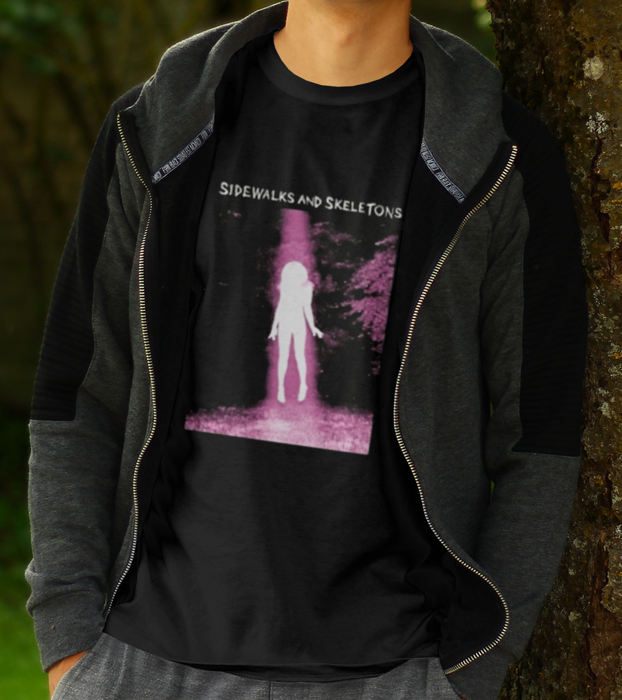 Sidewalks And Skeletons Ethereal Gothic Aesthetic Phantom Scene T-Shirt