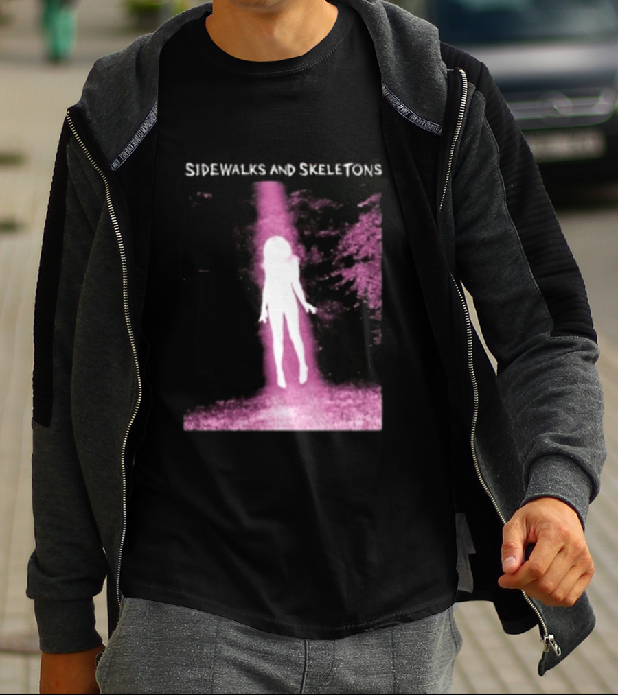 Sidewalks And Skeletons Ethereal Gothic Aesthetic Phantom Scene T-Shirt