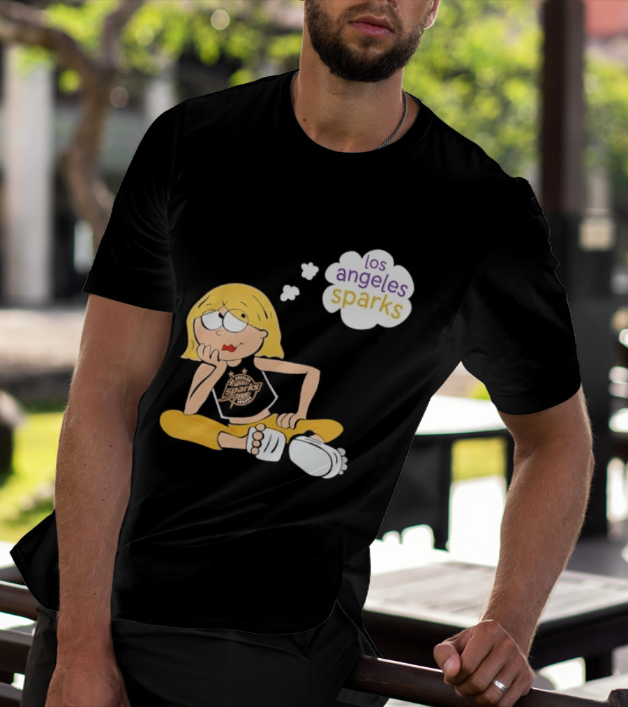 Los Angeles Sparks WNBA Blonde Girl With Astronaut Thought Bubble T-Shirt