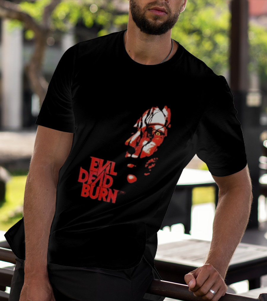 Halloween Horror Nights 2026 Evil Dead Burn Face Red T-Shirt