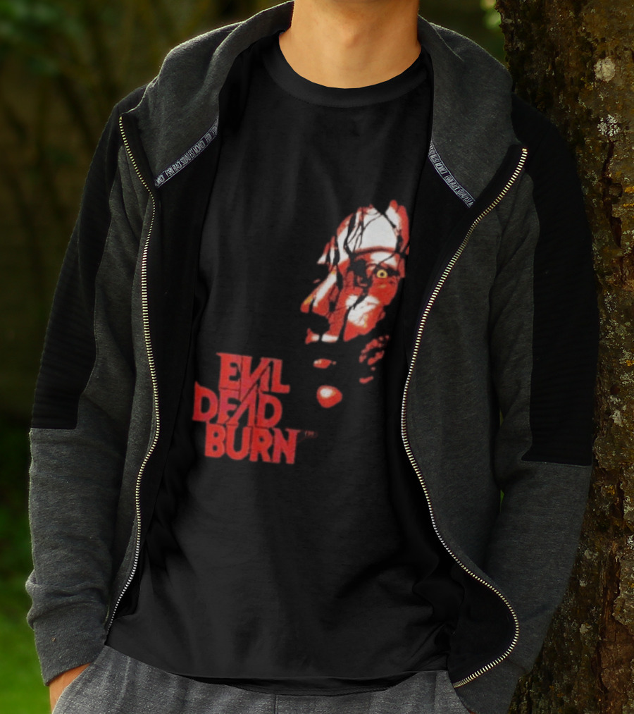Halloween Horror Nights 2026 Evil Dead Burn Face Red T-Shirt