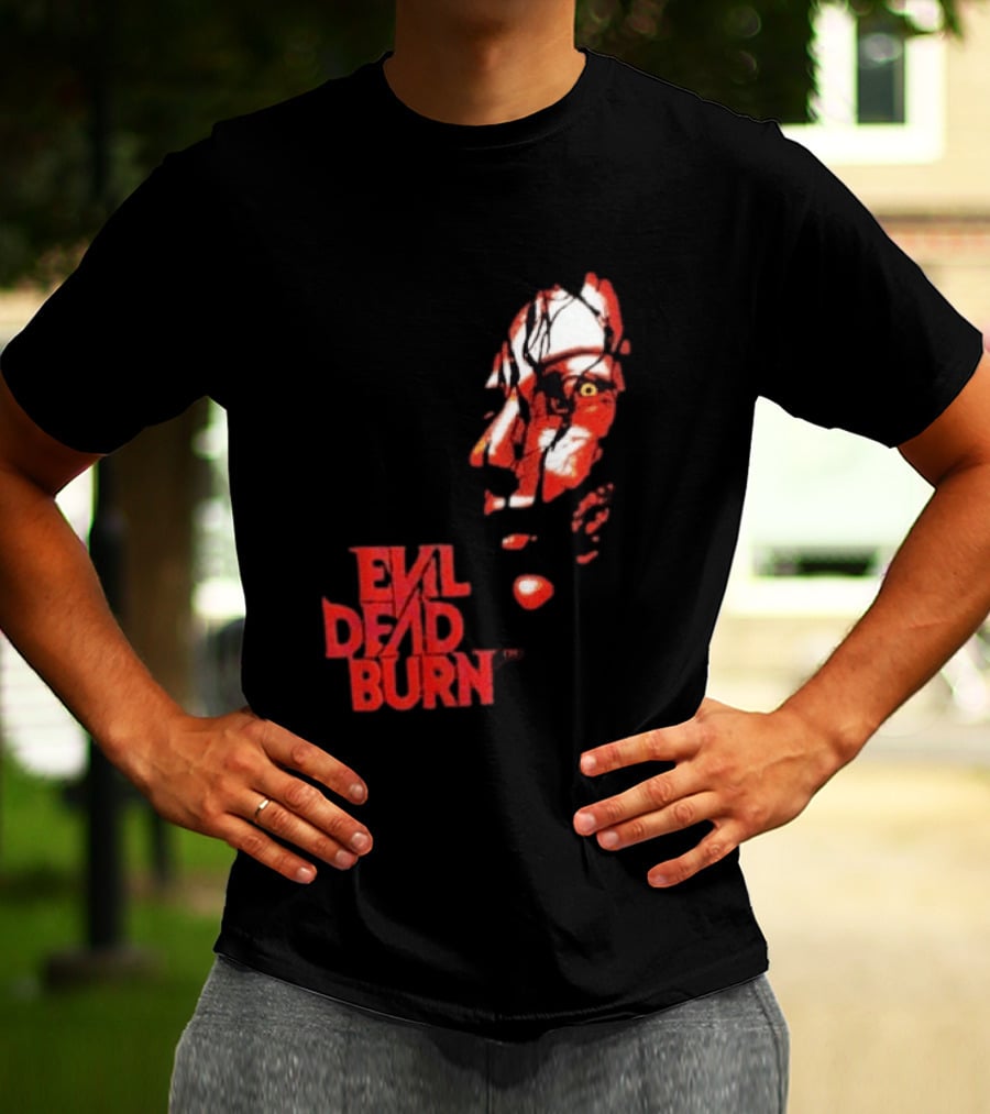 Halloween Horror Nights 2026 Evil Dead Burn Face Red T-Shirt
