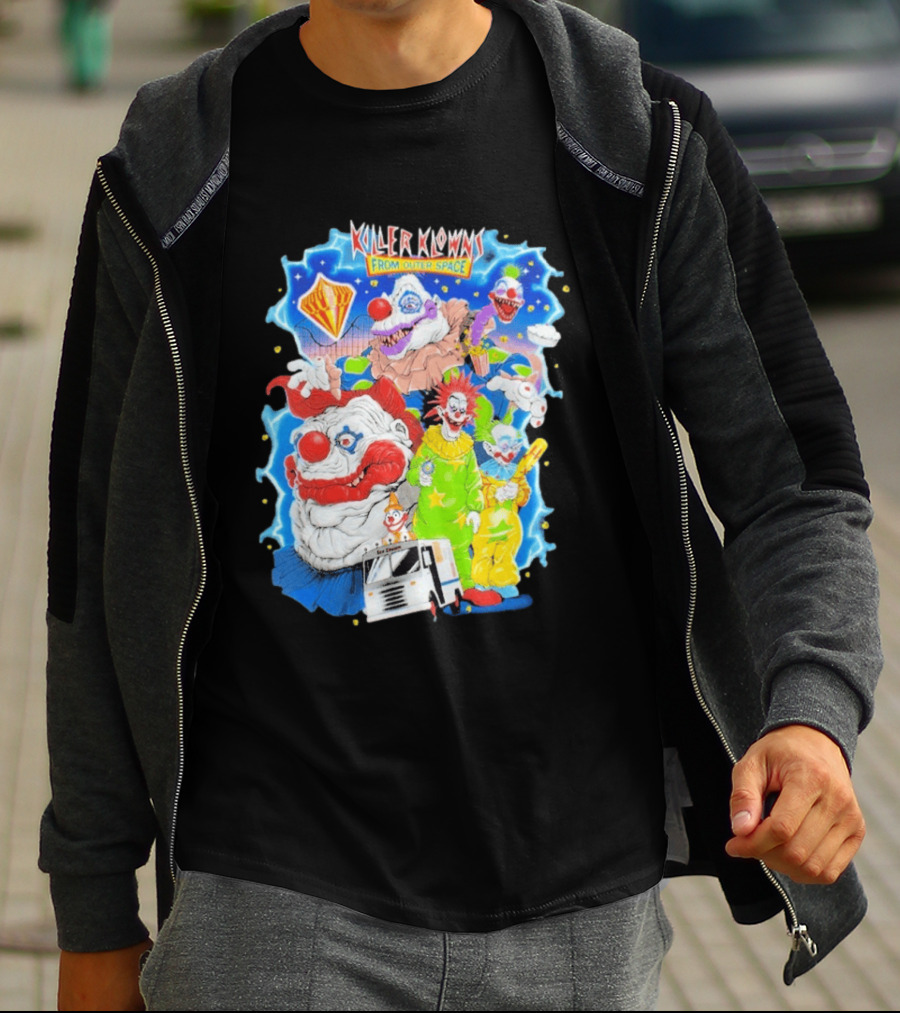 Killer Klowns From Outer Space Halloween Horror Nights 2026 Theme Park Journey T-Shirt