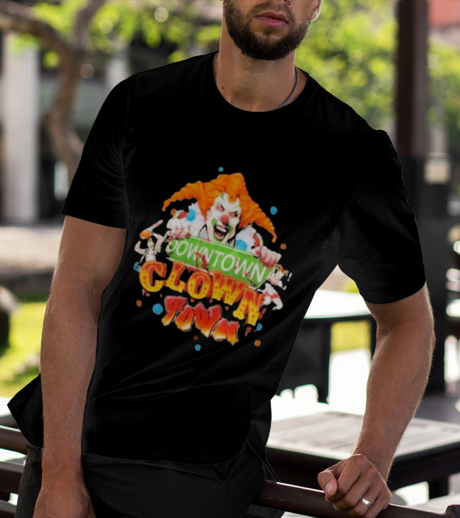 Halloween Horror Nights Downtown Clown Town Creepy Carnival Clown T-Shirt