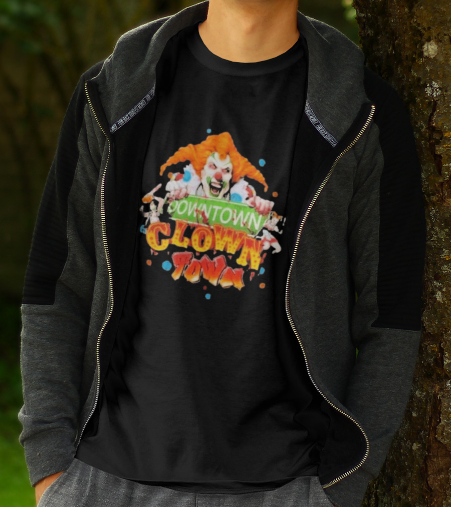 Halloween Horror Nights Downtown Clown Town Creepy Carnival Clown T-Shirt