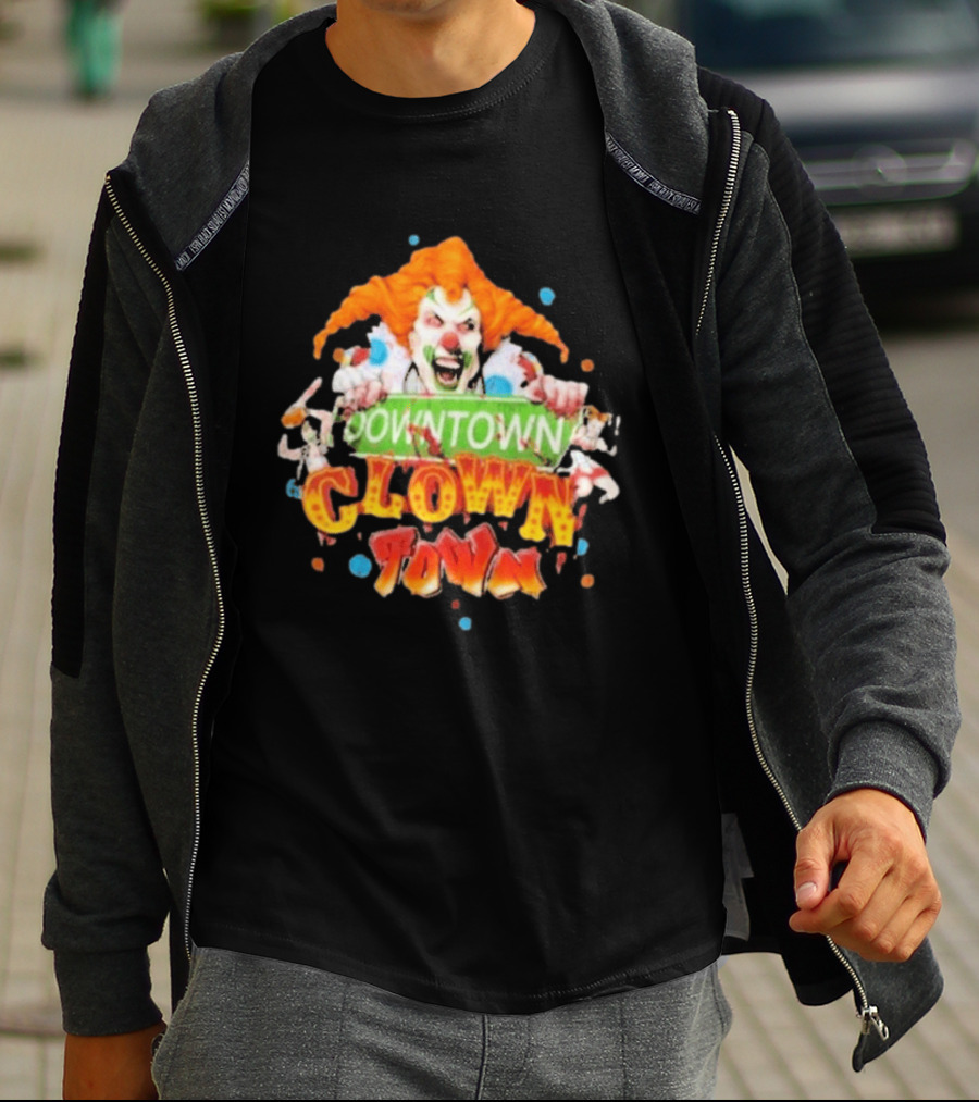 Halloween Horror Nights Downtown Clown Town Creepy Carnival Clown T-Shirt