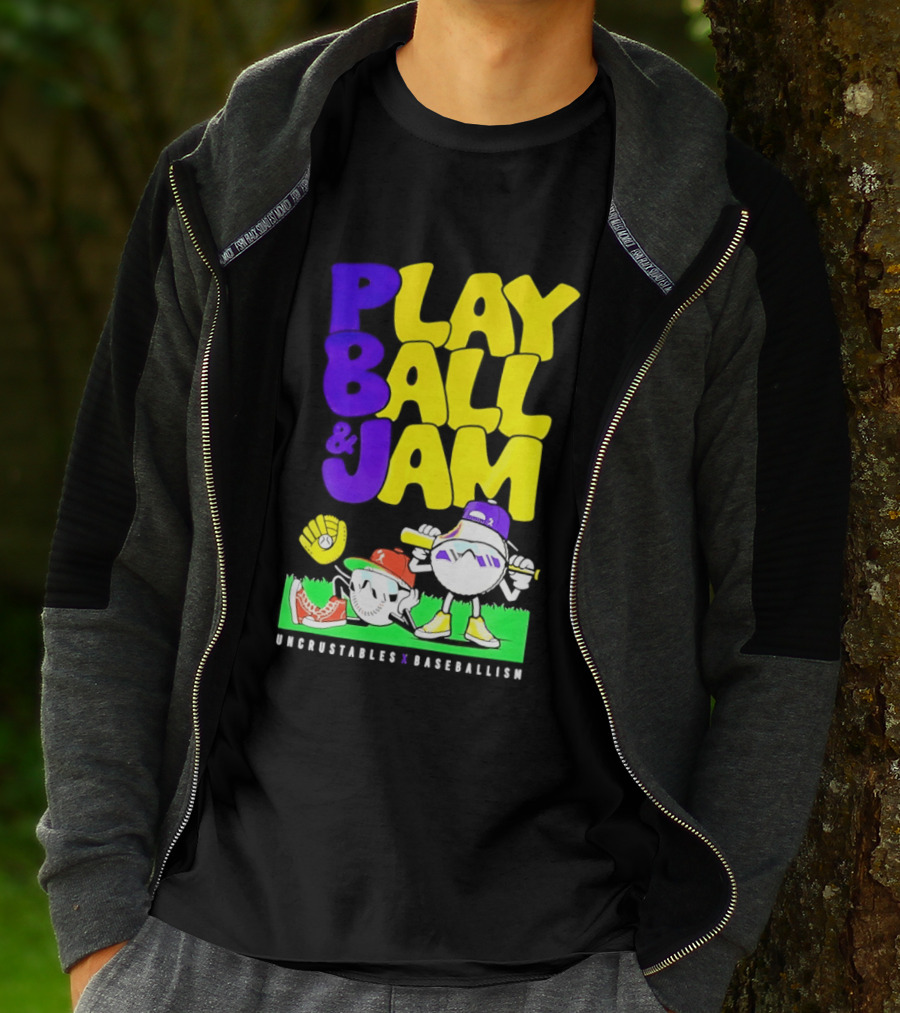 Play Ball Jam Uncrustables Baseball Fun T-Shirt