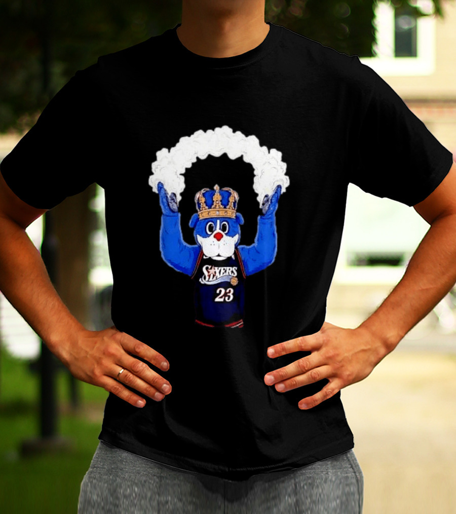 Philadelphia 76ers Franklin The Dog Mascot With Crown NBA 23 Play The Suns T-Shirt