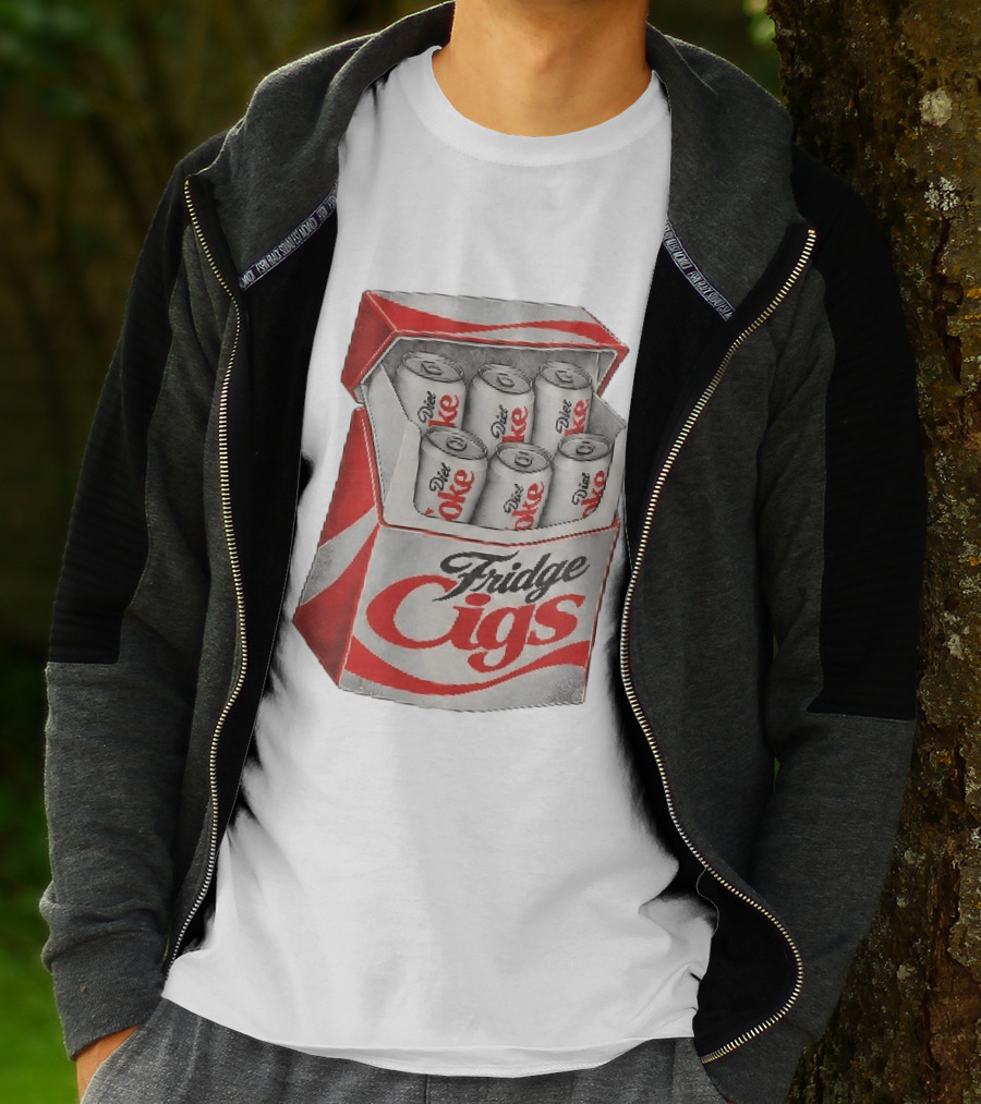 Fridge Cigs Box With Diet Coke Cans T-Shirt