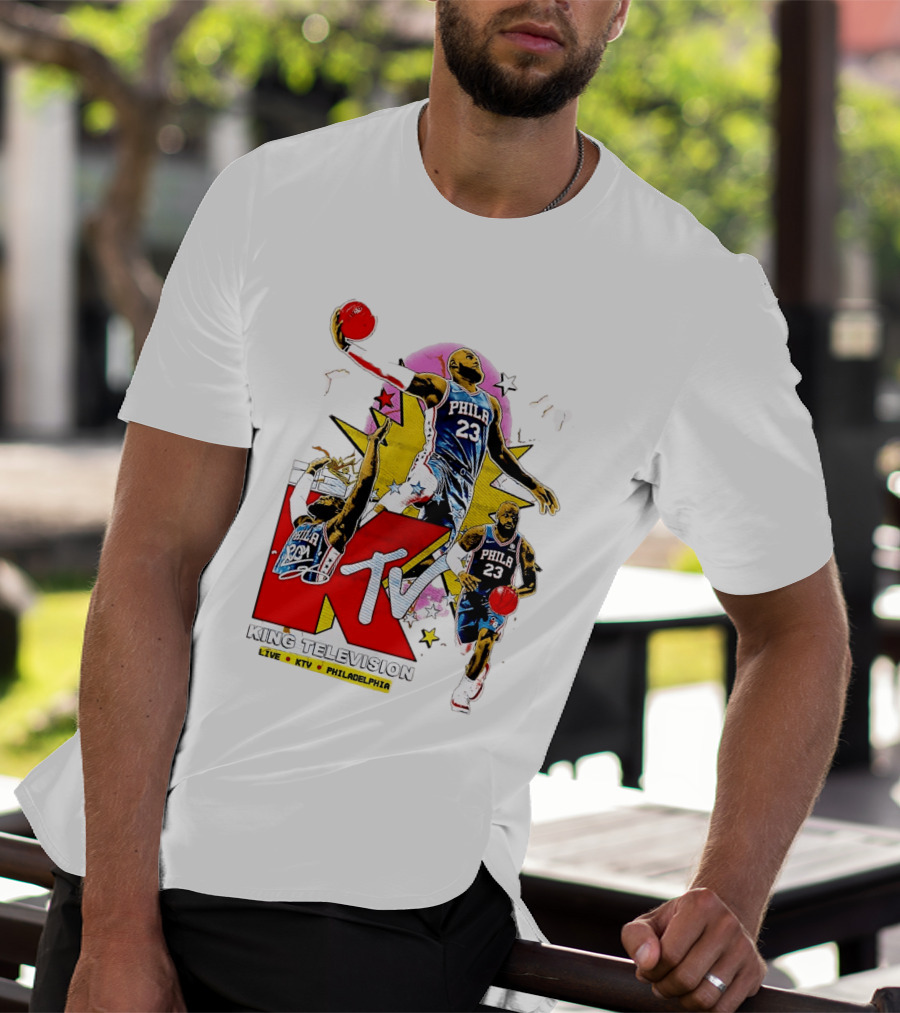 King Television Philadelphia 23 Philadelphia 76ers NBA KTV MTV Live T-Shirt