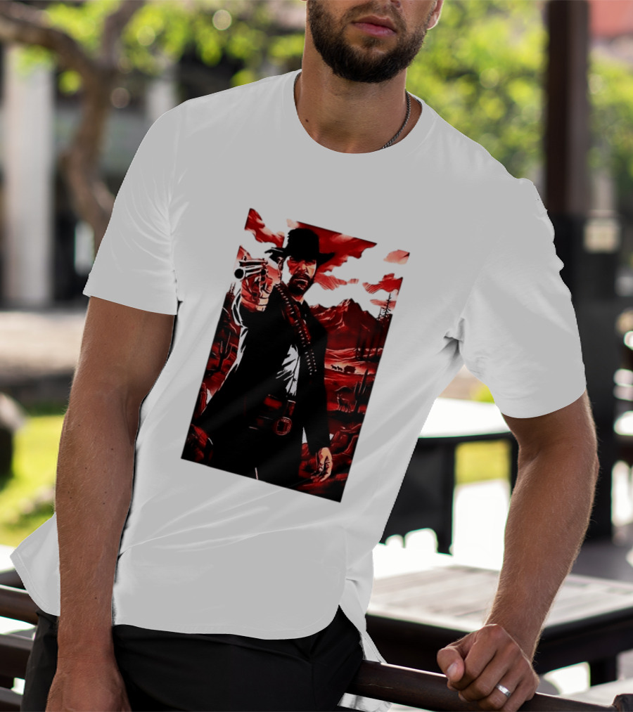 Red Dead Redemption 2 Cowboy Illustration Best Game Ever Made T-Shirt