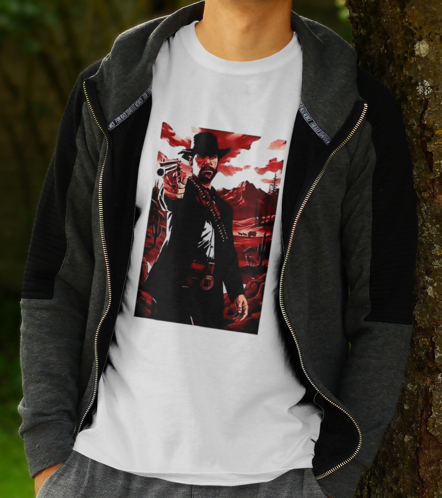 Red Dead Redemption 2 Cowboy Illustration Best Game Ever Made T-Shirt