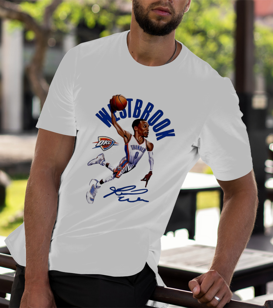 Russell Westbrook Oklahoma City Thunder OKC NBA Westbrook Thunder T-Shirt