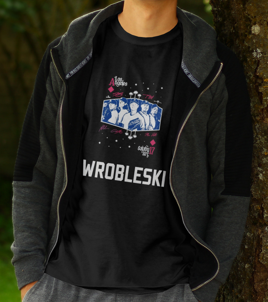 Los Angeles Dodgers 2026 Aces Wrobleski Team Players T-Shirt