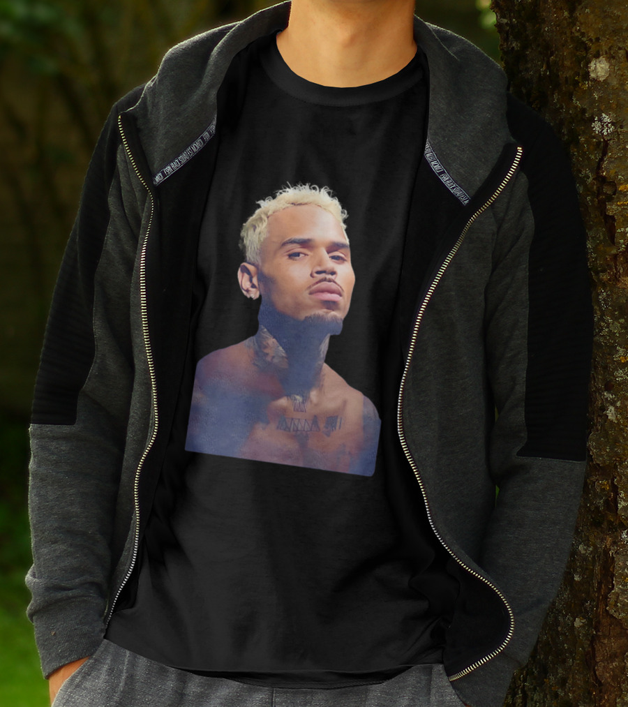 Chris Brown Blond Hair Tattoo T-Shirt