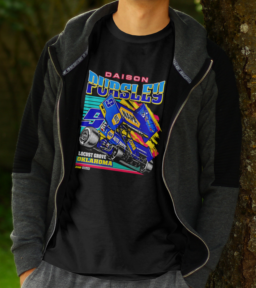 Daison Pursley Locust Grove Oklahoma Sprint Car Racing 9 Team T-Shirt
