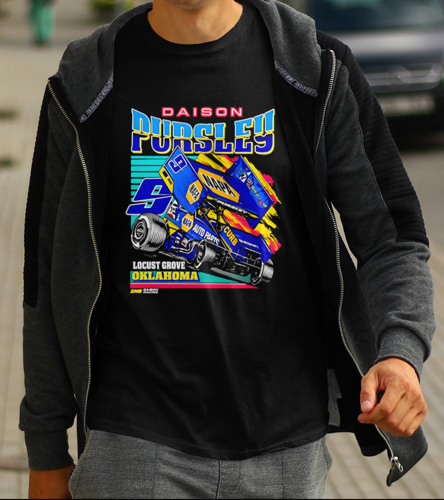 Daison Pursley Locust Grove Oklahoma Sprint Car Racing 9 Team T-Shirt
