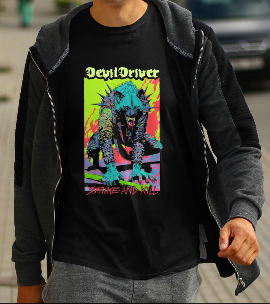 DevilDriver Strive And Kill Bone Hyena T-Shirt