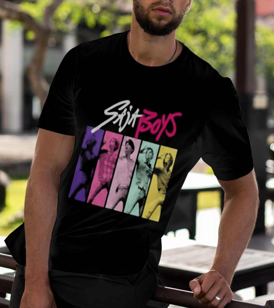 Saja Boys Kpop Demon Hunters World Tour Colorful T-Shirt