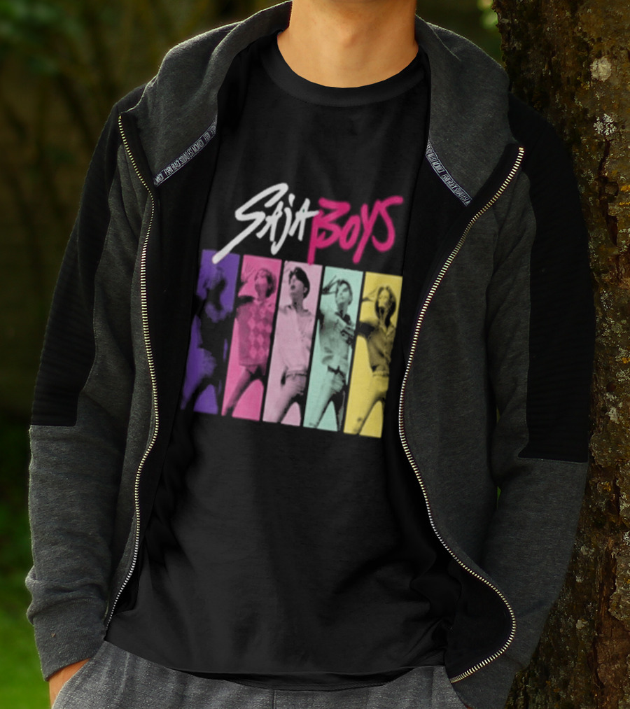 Saja Boys Kpop Demon Hunters World Tour Colorful T-Shirt