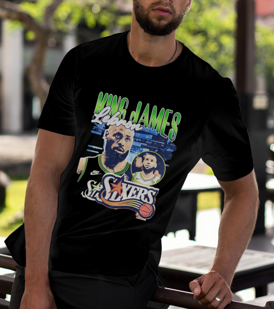 LeBron King James Sixers Philadelphia 76ers NBA Basketball Nike T-Shirt