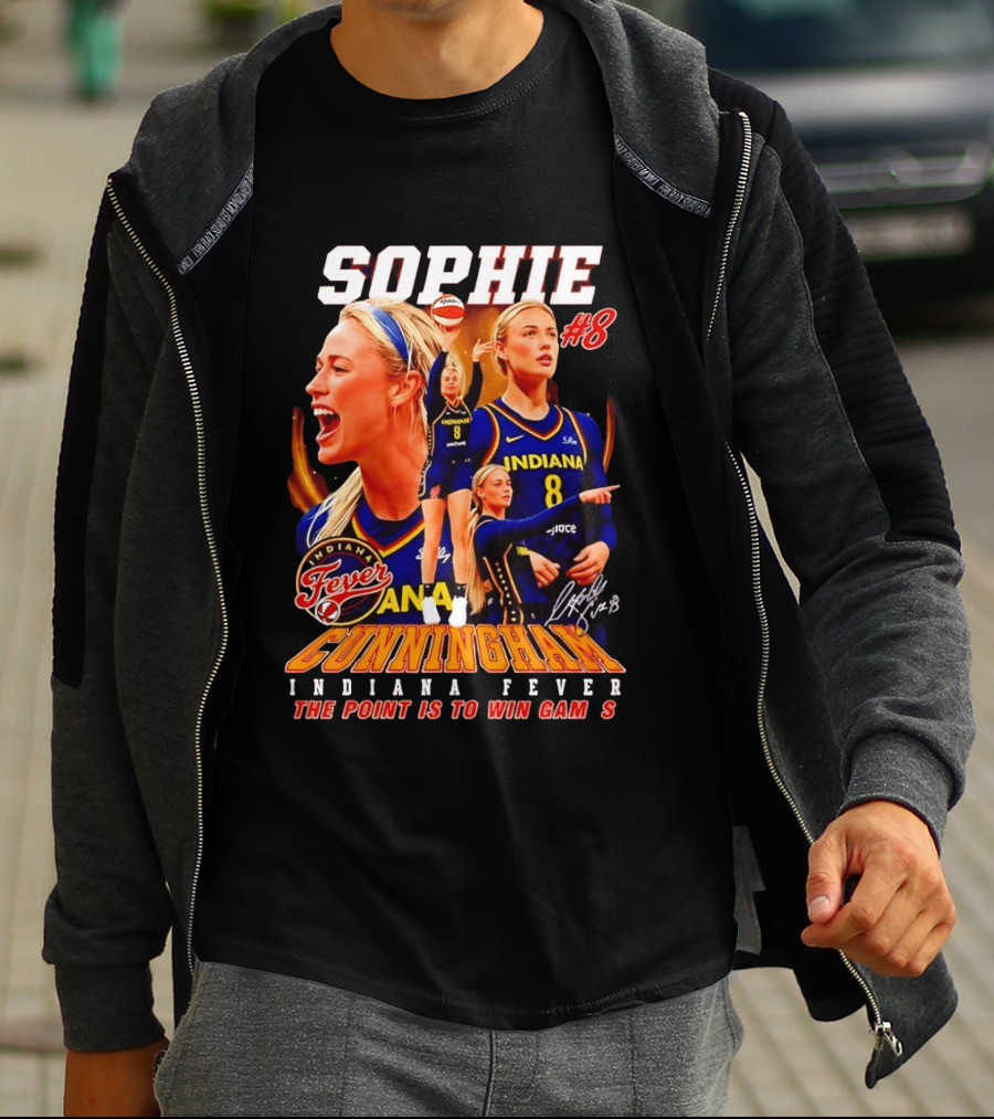Sophie Cunningham Indiana Fever #8 The Point Is To Win Games 2026 T-Shirt