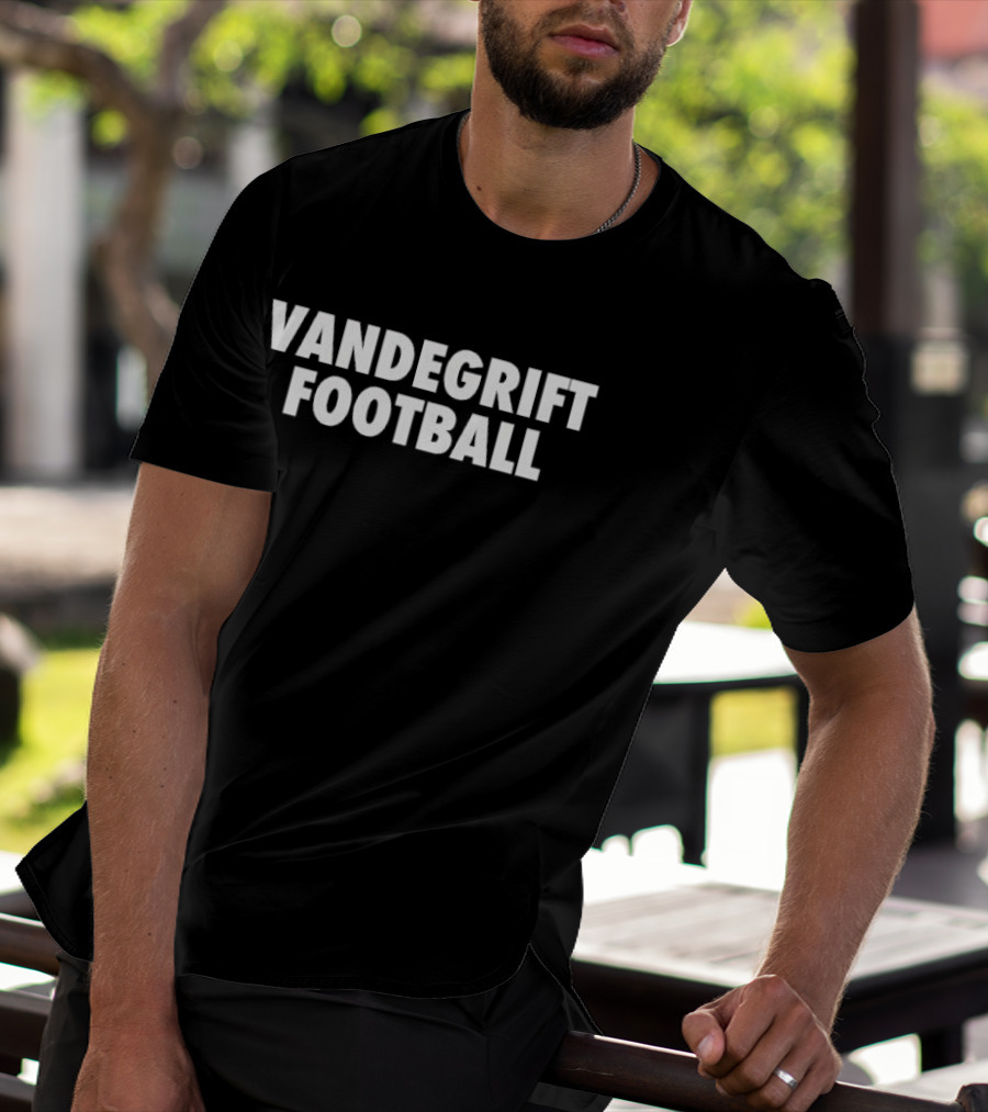 Vandegrift Football Block Lettering Stacked T-Shirt