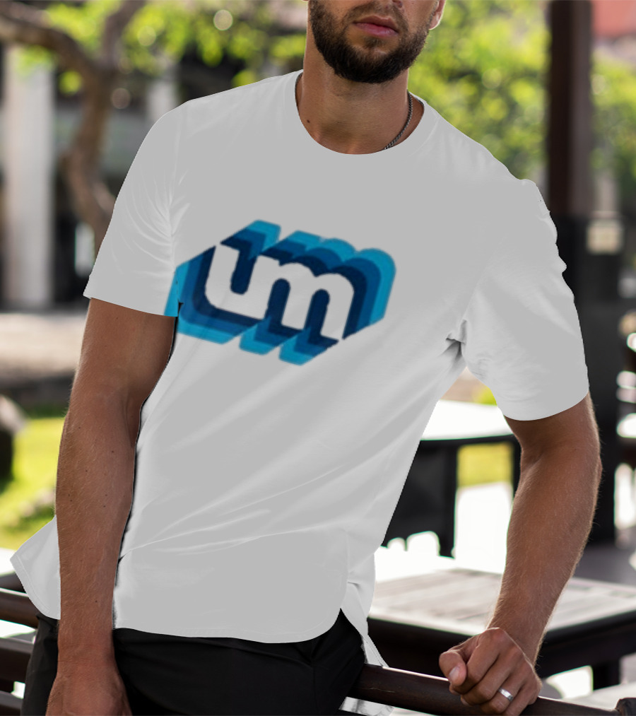 Umphrey's Mcgee Triple Wide Youth UM Overlapping Blue Letters T-Shirt