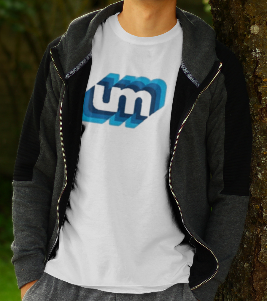 Umphrey's Mcgee Triple Wide Youth UM Overlapping Blue Letters T-Shirt