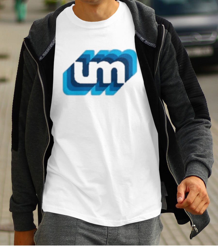 Umphrey's Mcgee Triple Wide Youth UM Overlapping Blue Letters T-Shirt