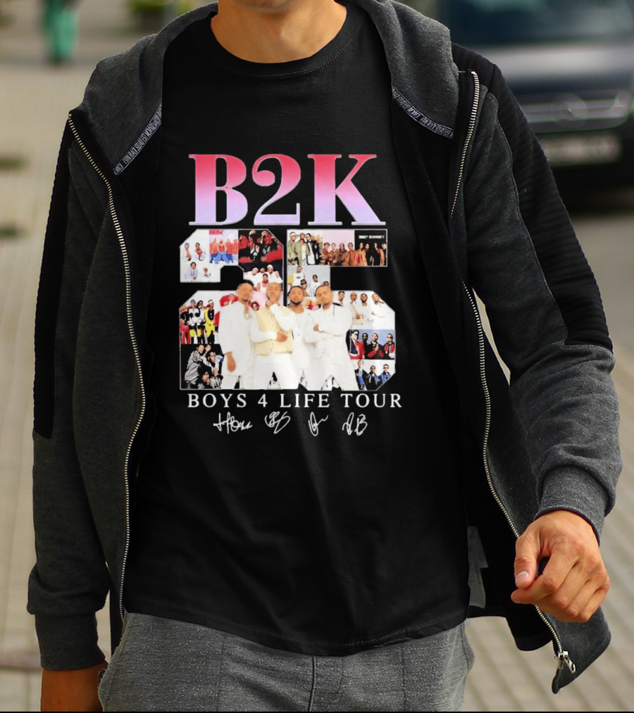B2K 25th Anniversary Boys 4 Life Tour Signatures R&B Band T-Shirt