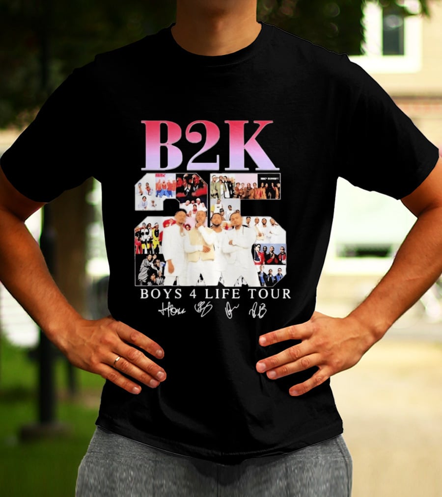 B2K 25th Anniversary Boys 4 Life Tour Signatures R&B Band T-Shirt