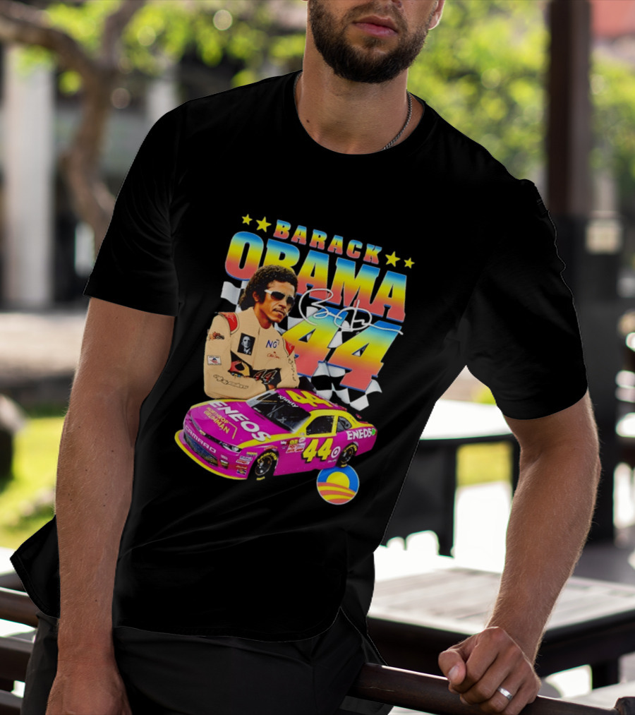 Barack Obama Racing 44 ENEOS NASCAR T-Shirt