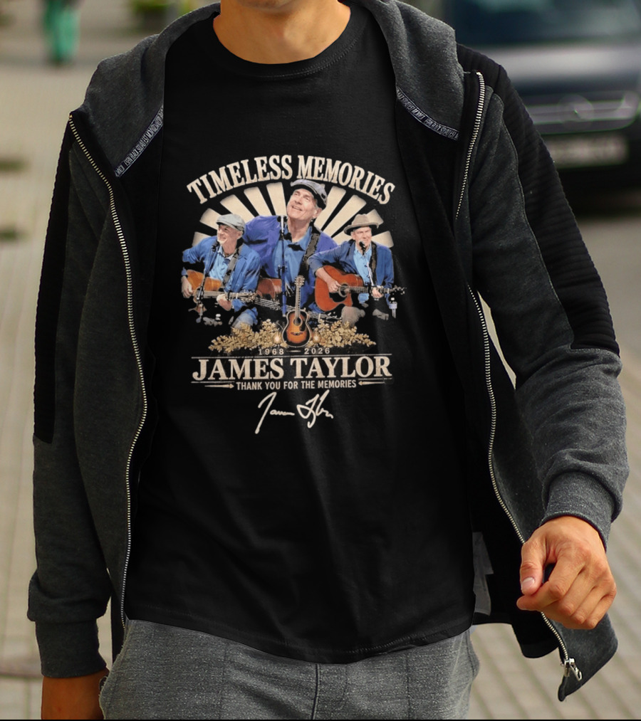 Timeless Memories 1968 2026 James Taylor Thank You For The Memories T-Shirt