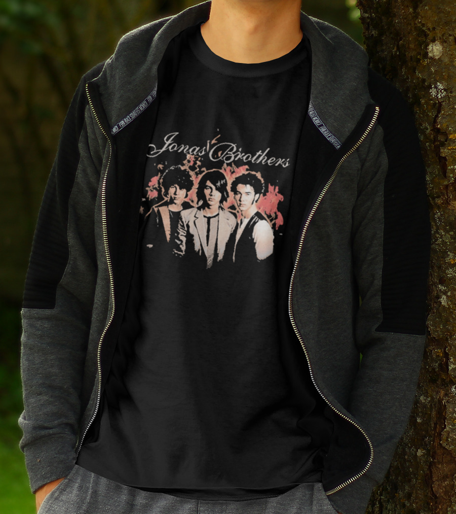 Jonas Brothers Fiery Backdrop Trio T-Shirt