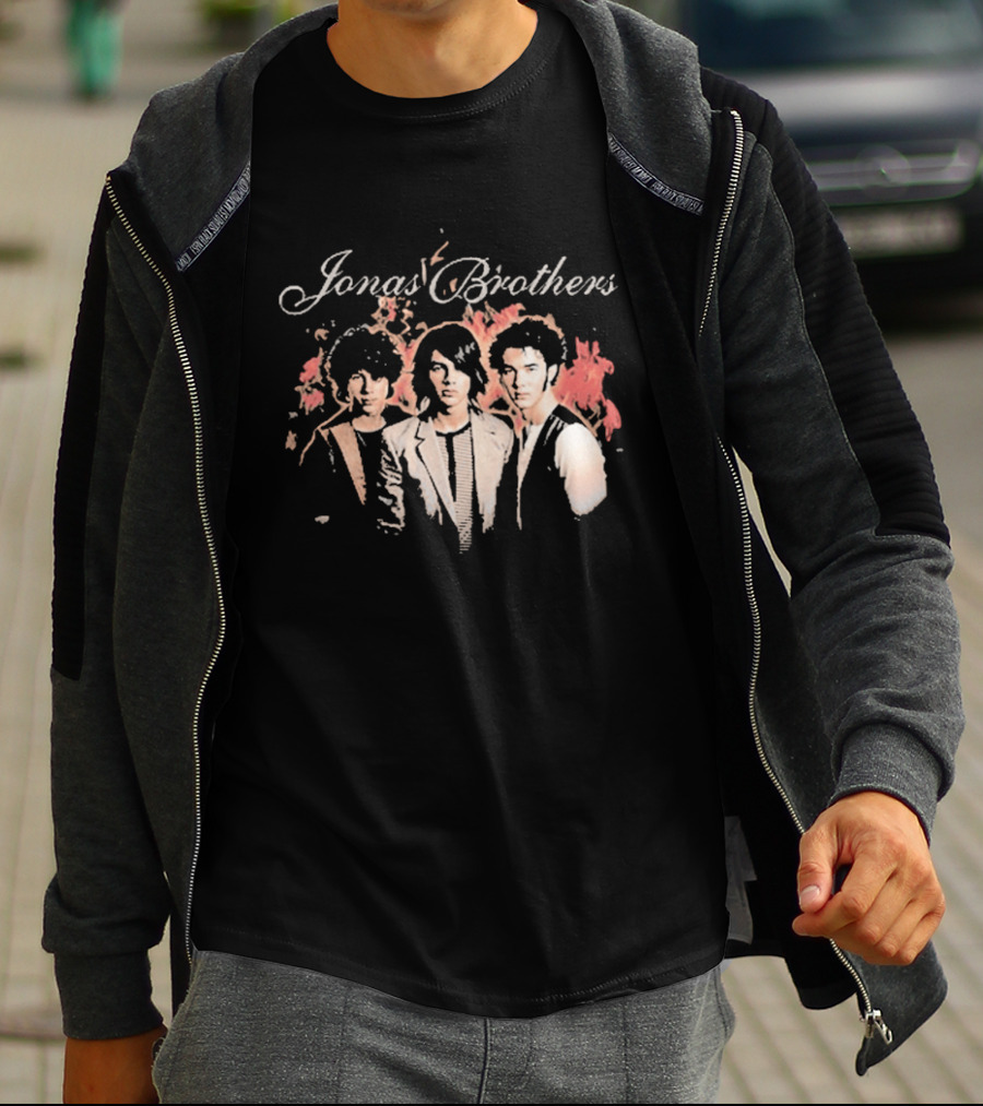 Jonas Brothers Fiery Backdrop Trio T-Shirt