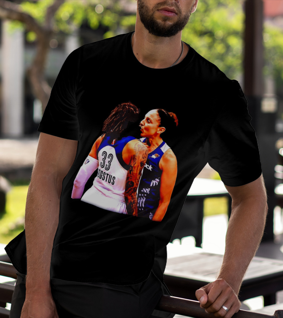 WNBA Diana Taurasi And Seimone Augustus Iconic Encounter Basketball Moment T-Shirt