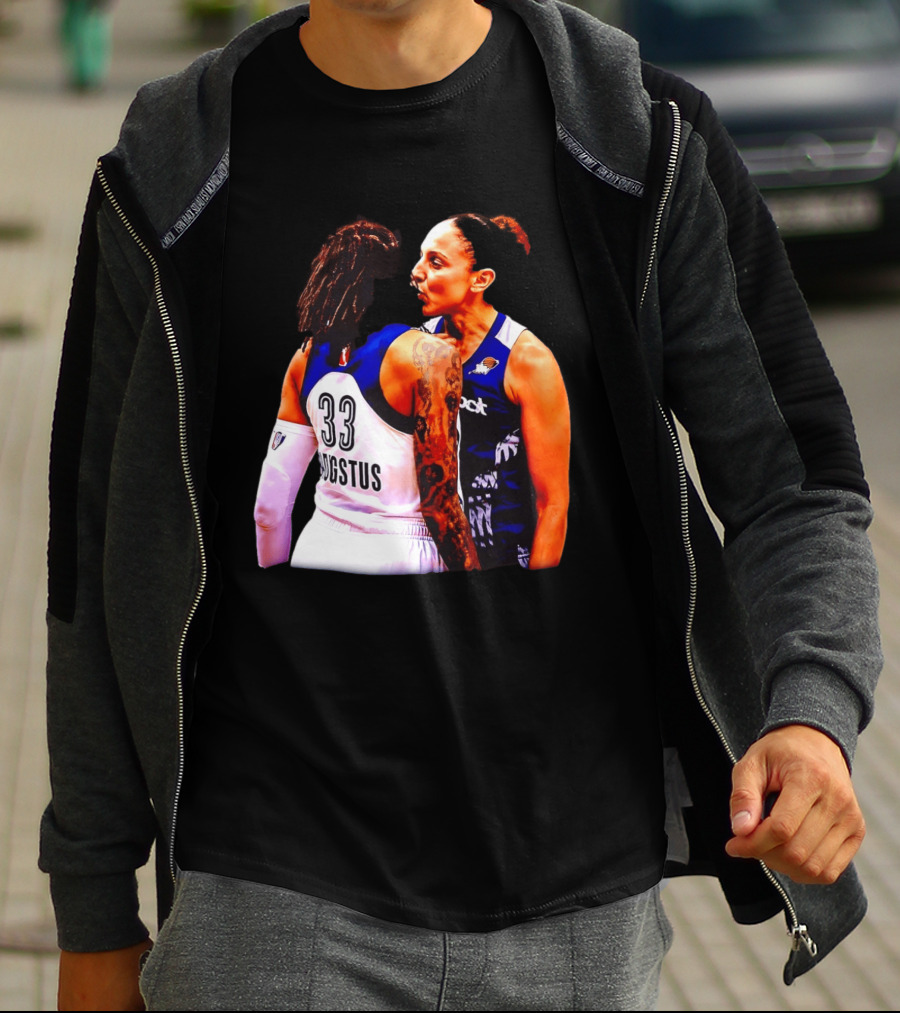 WNBA Diana Taurasi And Seimone Augustus Iconic Encounter Basketball Moment T-Shirt