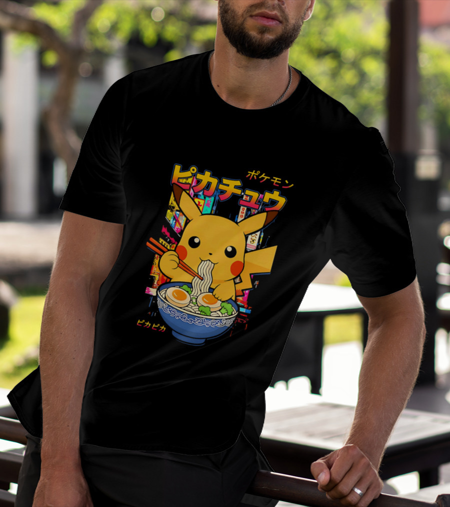 Pika Ramen Pikachu Pokémon Noodles Japan T-Shirt