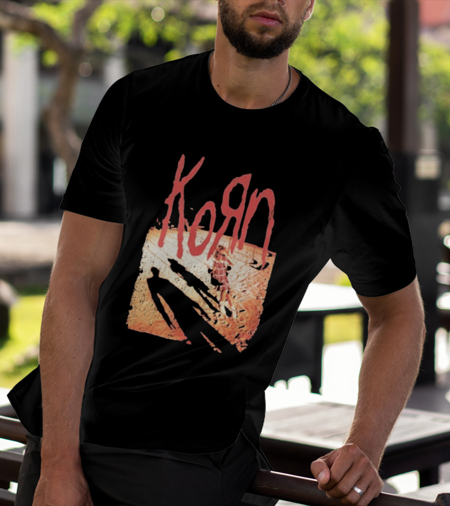Korn Self Titled Album Cover Art With Distressed Child T-Shirt
