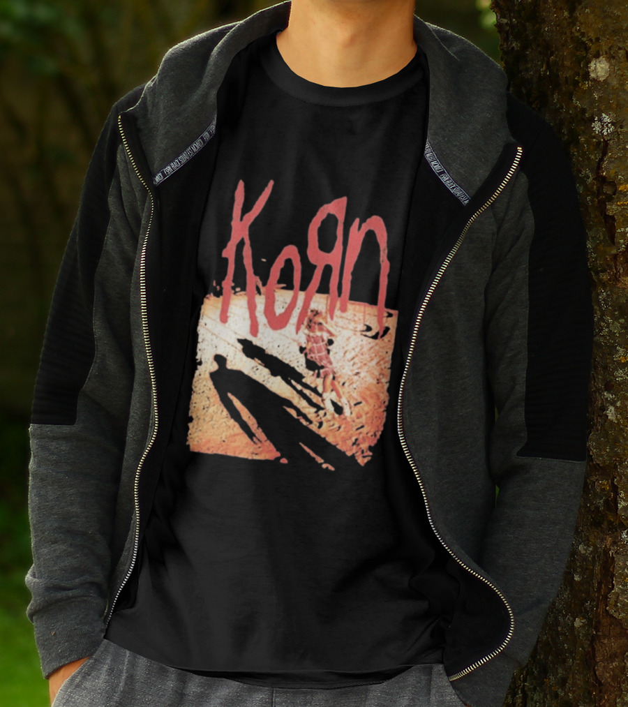 Korn Self Titled Album Cover Art With Distressed Child T-Shirt