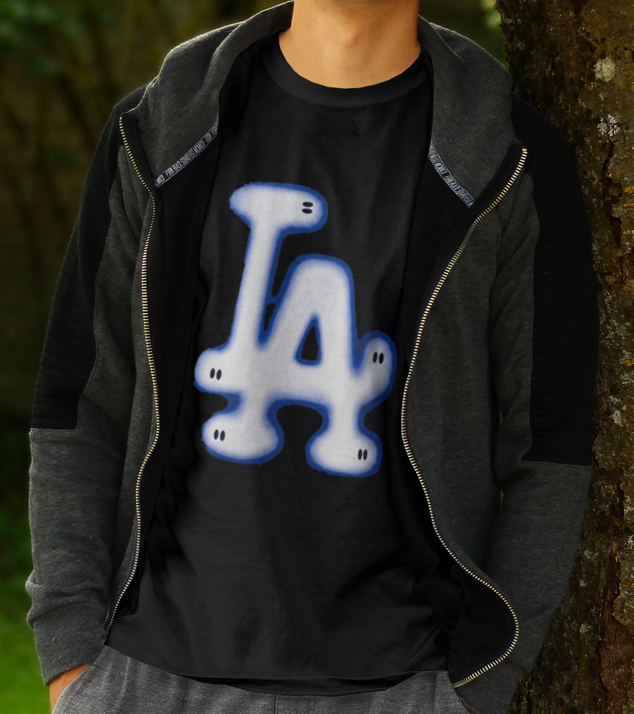 LA Dodgers Blue Ghost Airbrush T-Shirt